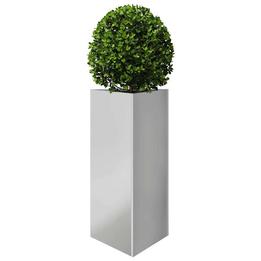 Vidaxl plantenbak driehoek 40x34,5x75 cm gegalvaniseerd staal