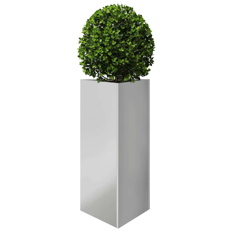 Afbeelding laden in galerijviewer, Vidaxl plantenbak driehoek 40x40x75 cm gegalvaniseerd staal
