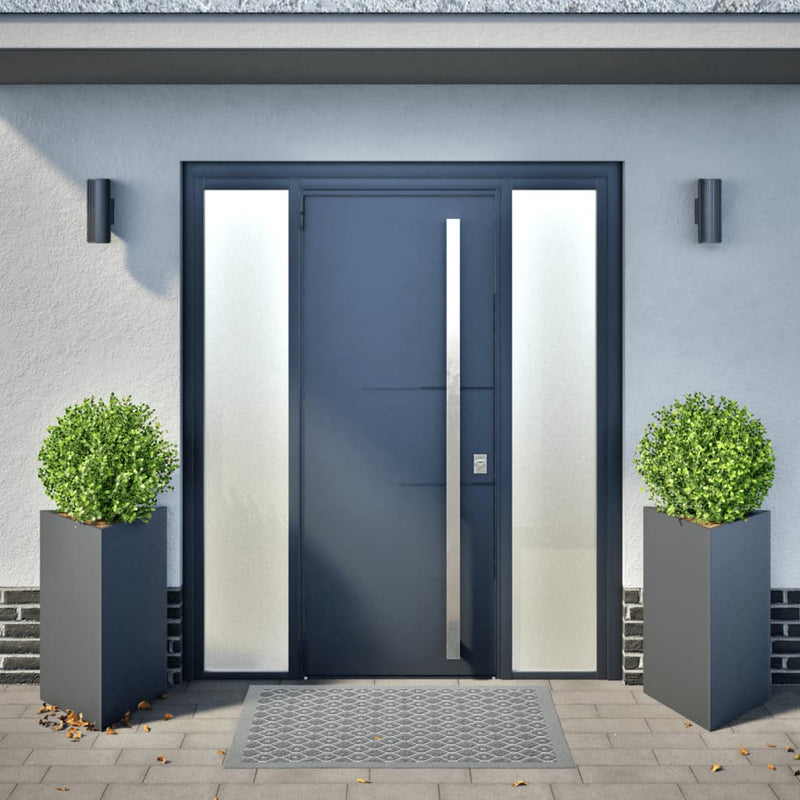 Load image into Gallery viewer, Vidaxl plantenbakken 2 st driehoek 50x43x75 cm staal antracietkleurig
