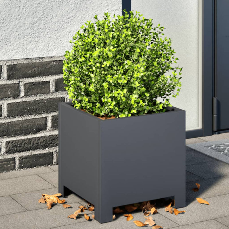 Load image into Gallery viewer, Vidaxl plantenbak 30x30x30 cm staal antracietkleurig
