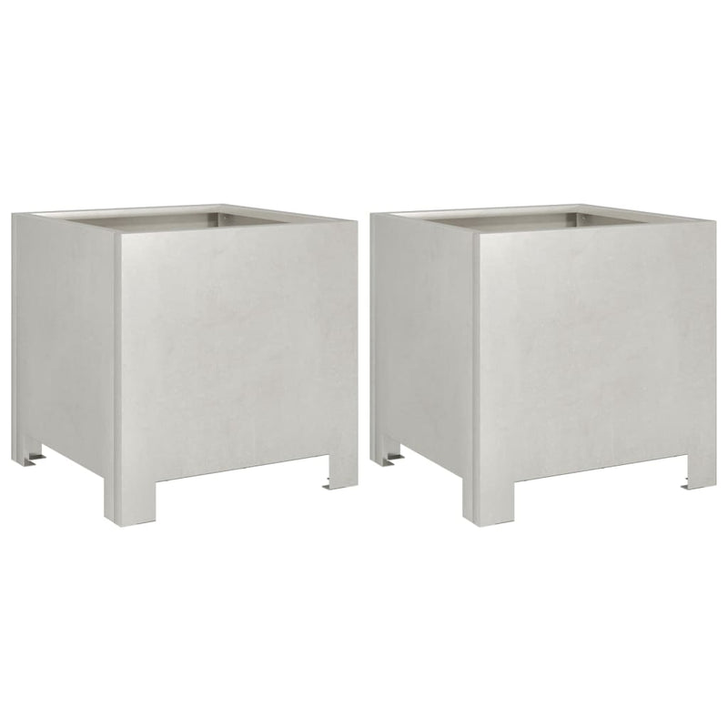 Load image into Gallery viewer, Vidaxl plantenbakken 2 st 30x30x30 cm roestvrij staal
