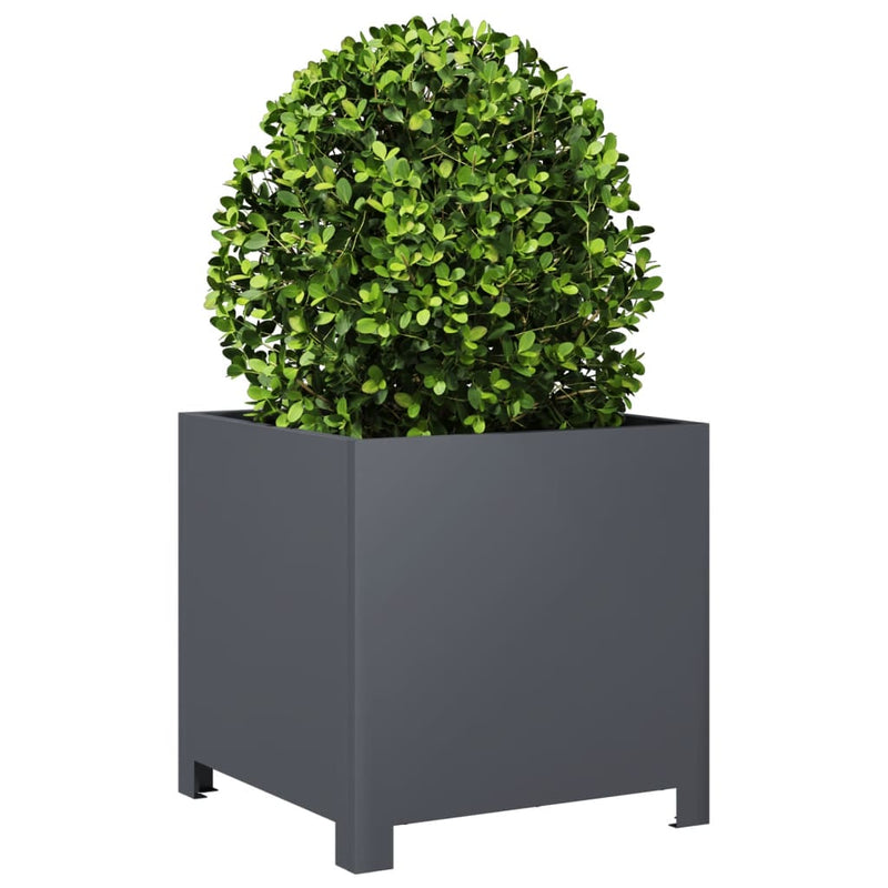 Load image into Gallery viewer, Vidaxl plantenbak 40x40x40 cm staal antracietkleurig
