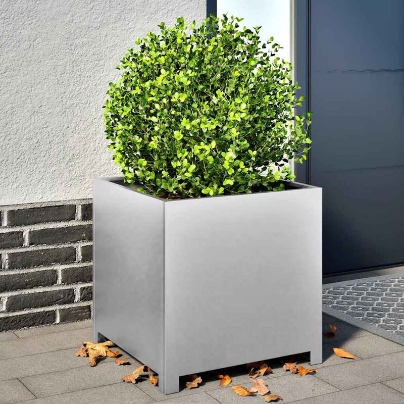 Load image into Gallery viewer, Vidaxl plantenbak 50x50x50 cm gegalvaniseerd staal
