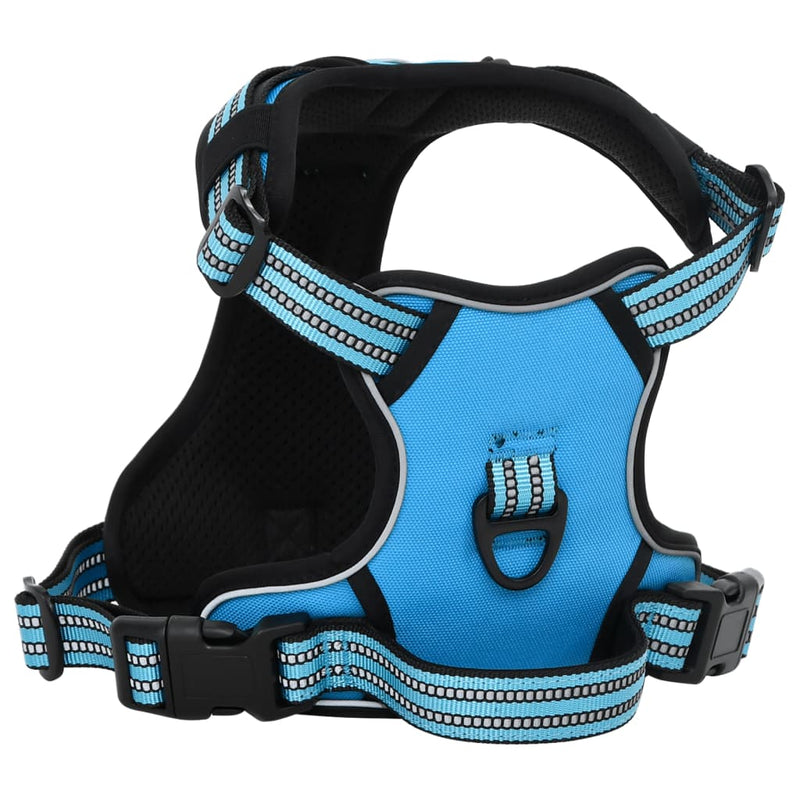 Load image into Gallery viewer, Vidaxl hondentuigje met riem en halsband verstelbaar s blauw
