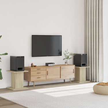 Vidaxl speakerstandaards 2 st 30x30x40 cm bewerkt hout sonoma eiken