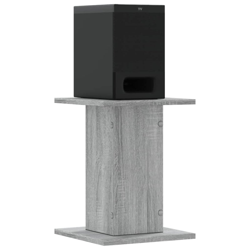 Load image into Gallery viewer, Vidaxl speakerstandaards 2 st 30x30x40 cm bewerkt hout grijs sonoma
