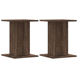 Vidaxl speakerstandaards 2 st 30x30x40 cm bewerkt hout bruin eiken