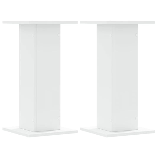 Vidaxl speakerstandaards 2 st 30x30x60 cm bewerkt hout wit