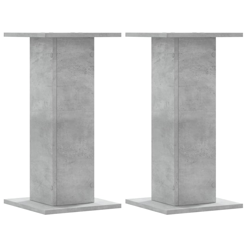 Load image into Gallery viewer, Vidaxl speakerstandaards 2 st 30x30x60 cm bewerkt hout betongrijs
