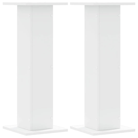 Vidaxl speakerstandaards 2 st 30x30x80 cm bewerkt hout wit