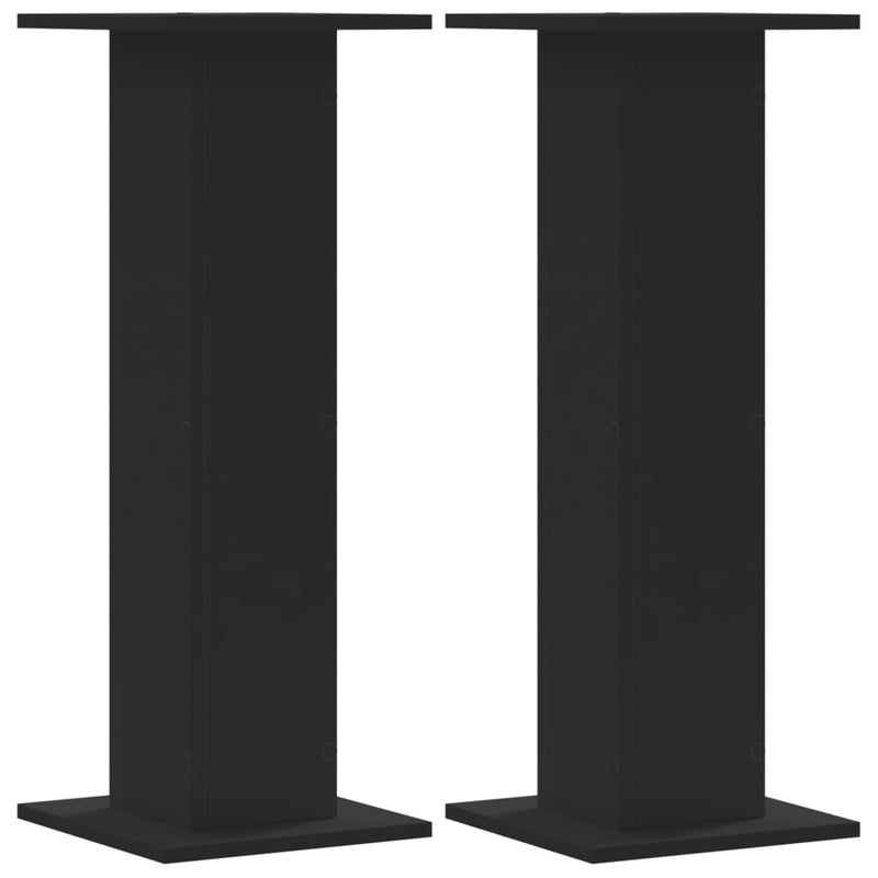 Load image into Gallery viewer, Vidaxl speakerstandaards 2 st 30x30x80 cm bewerkt hout zwart
