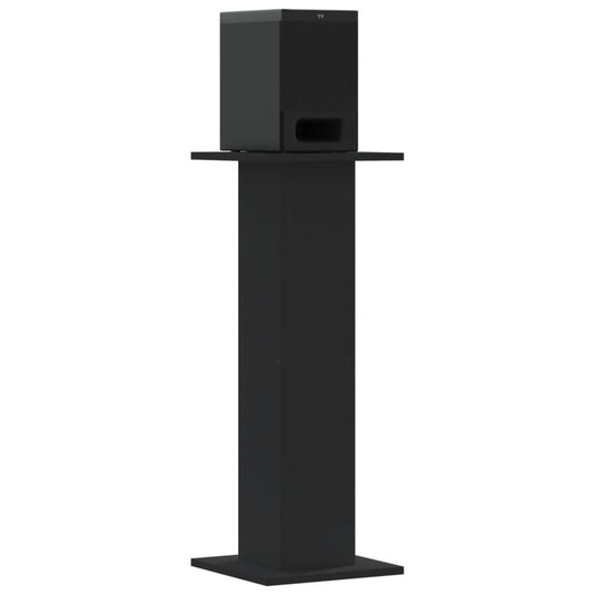 Vidaxl speakerstandaards 2 st 30x30x80 cm bewerkt hout zwart