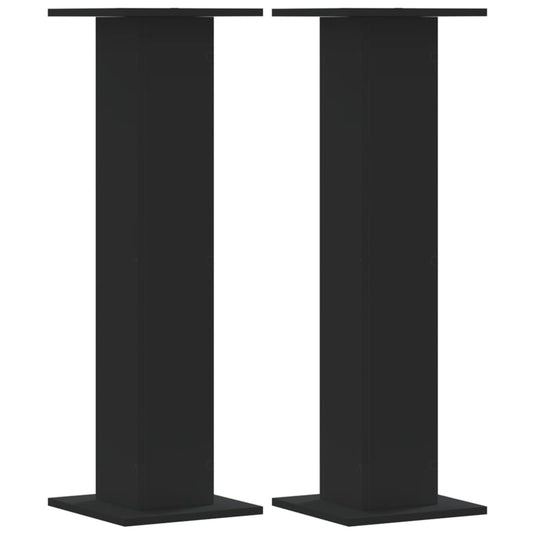 Vidaxl speakerstandaards 2 st 30x30x95 cm bewerkt hout zwart