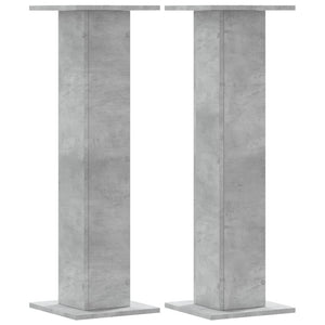Vidaxl speakerstandaards 2 st 30x30x95 cm bewerkt hout betongrijs