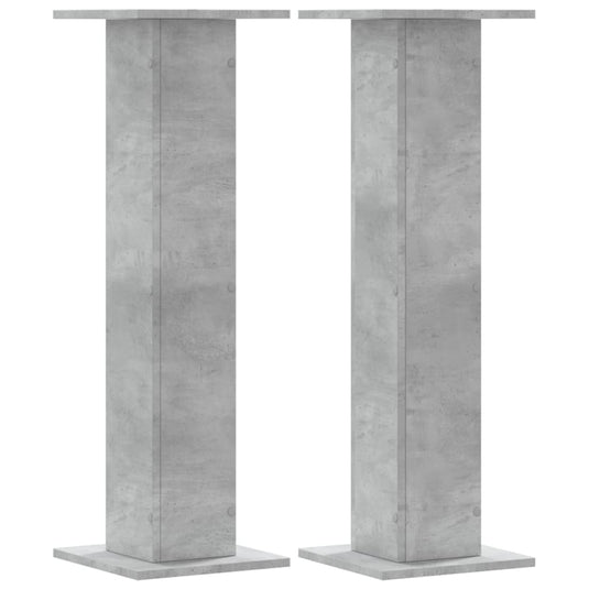 Vidaxl speakerstandaards 2 st 30x30x95 cm bewerkt hout betongrijs