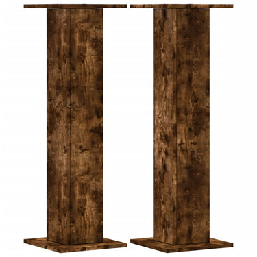 Vidaxl speakerstandaards 2 st 30x30x95 cm bewerkt hout gerookt eiken