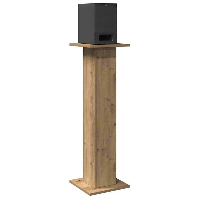 Load image into Gallery viewer, Vidaxl speakerstandaards 2 st 30x30x95 cm hout artisanaal eikenkleurig
