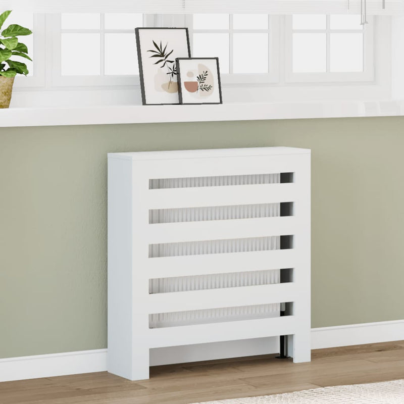 Load image into Gallery viewer, Vidaxl radiatorombouw 78x20x82 cm bewerkt hout wit
