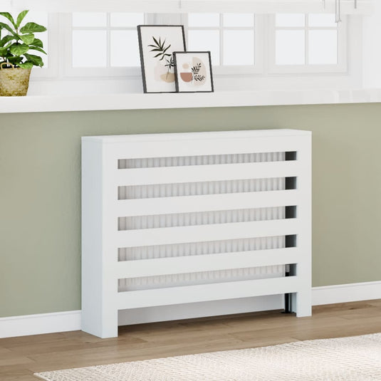 Vidaxl radiatorombouw 104x20x82 cm bewerkt hout wit