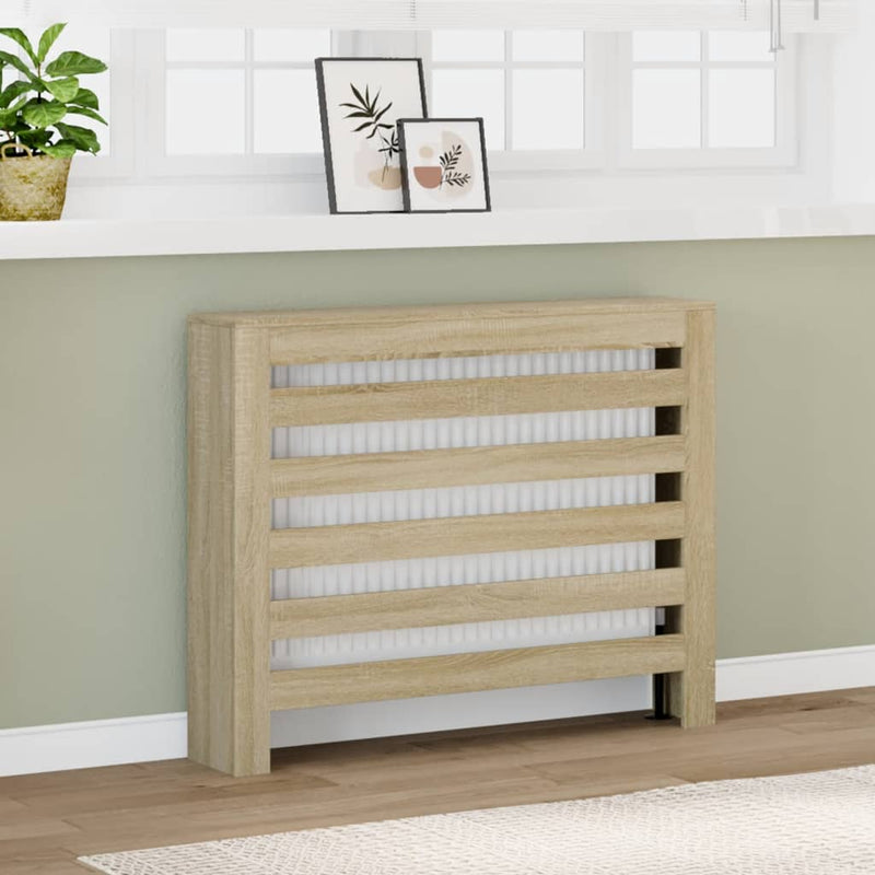 Load image into Gallery viewer, Vidaxl radiatorombouw 104x20x82 cm bewerkt hout sonoma eikenkleurig
