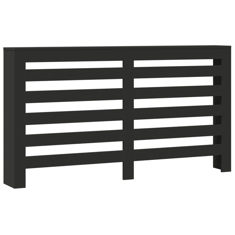 Load image into Gallery viewer, Vidaxl radiatorombouw 149x20x82 cm bewerkt hout zwart

