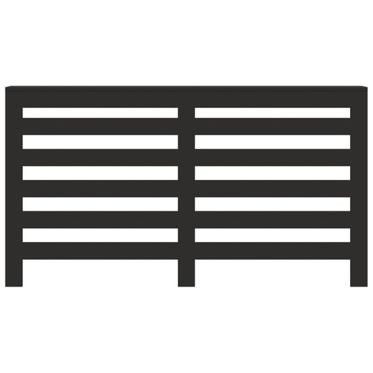Vidaxl radiatorombouw 149x20x82 cm bewerkt hout zwart