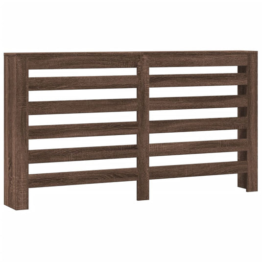 Vidaxl radiatorombouw 149x20x82 cm bewerkt hout bruin eikenkleurig