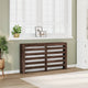 Vidaxl radiatorombouw 149x20x82 cm bewerkt hout bruin eikenkleurig