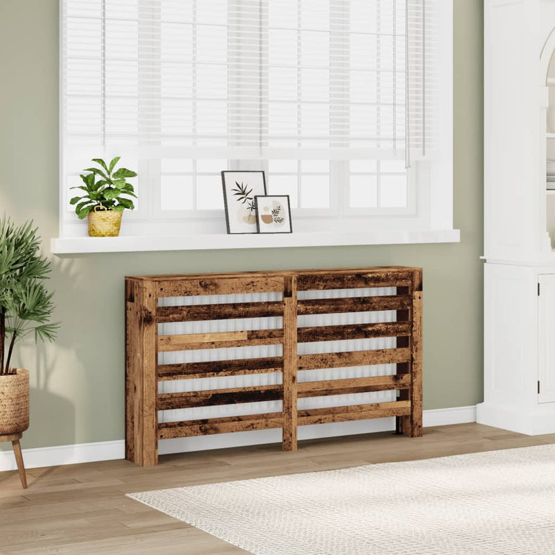 Load image into Gallery viewer, Vidaxl radiatorombouw 149x20x82 cm bewerkt hout oud hout
