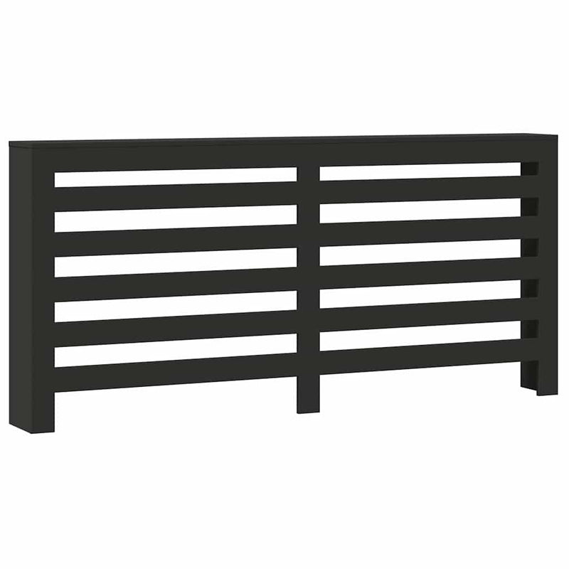 Load image into Gallery viewer, Vidaxl radiatorombouw 175x20x82 cm bewerkt hout zwart
