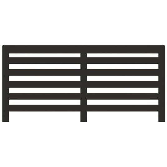 Vidaxl radiatorombouw 175x20x82 cm bewerkt hout zwart