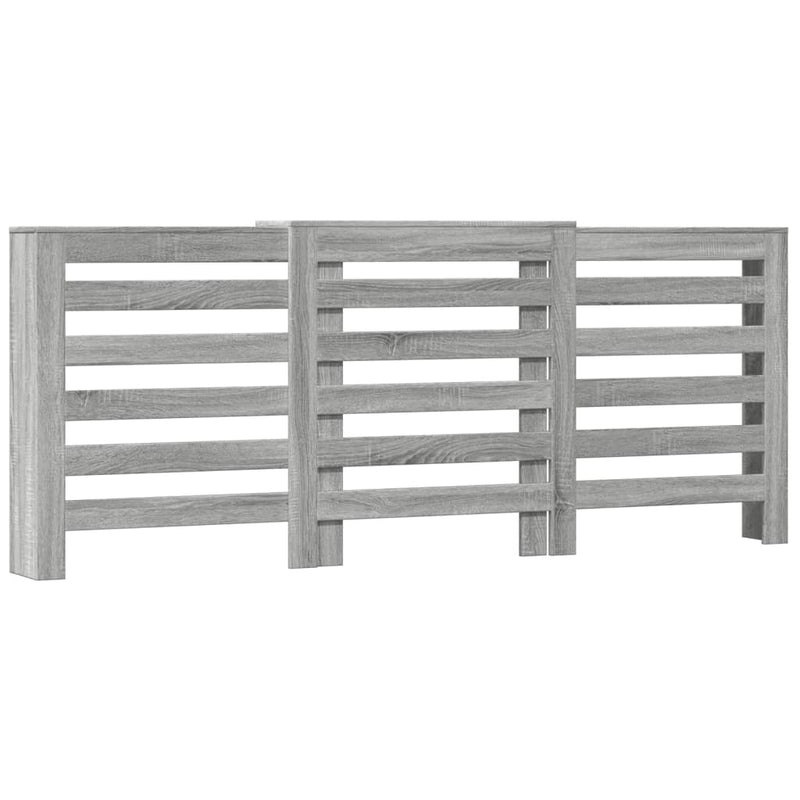 Load image into Gallery viewer, Vidaxl radiatorombouw 205x21,5x83,5 cm bewerkt hout grijs sonoma eiken
