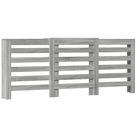 Vidaxl radiatorombouw 205x21,5x83,5 cm bewerkt hout grijs sonoma eiken