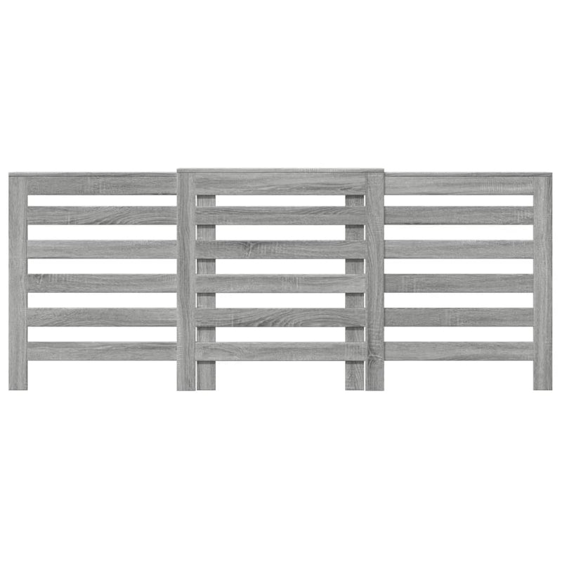 Load image into Gallery viewer, Vidaxl radiatorombouw 205x21,5x83,5 cm bewerkt hout grijs sonoma eiken
