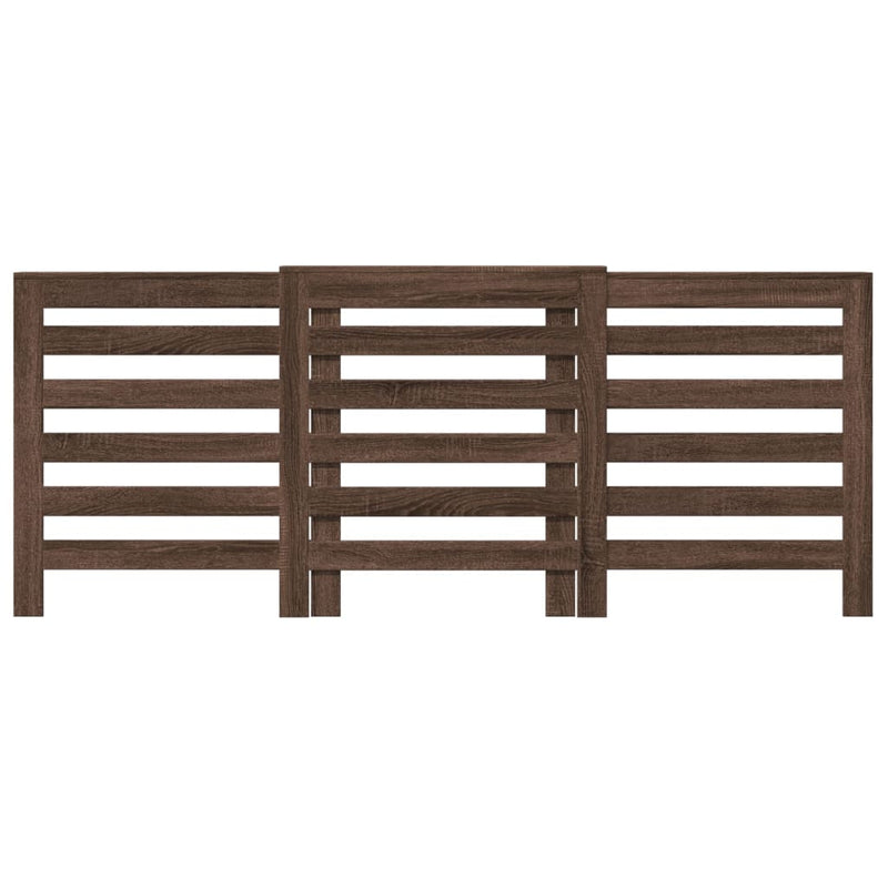 Load image into Gallery viewer, Vidaxl radiatorombouw 205x21,5x83,5 cm bewerkt hout bruin eikenkleurig
