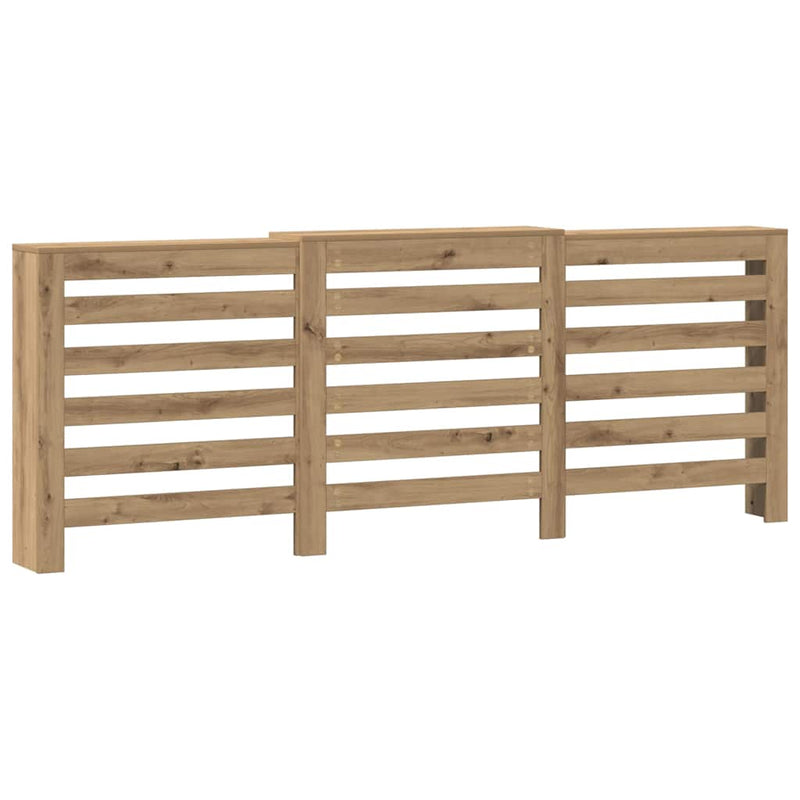 Load image into Gallery viewer, Vidaxl radiatorombouw 205x21,5x83,5 cm bewerkt hout artisanaal eiken
