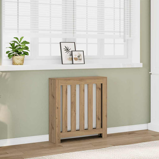 Vidaxl radiatorombouw 78x20x82 cm bewerkt hout artisanaal eikenkleur