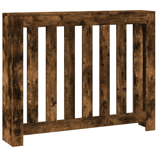 Vidaxl radiatorombouw 104x20x82 cm bewerkt hout gerookt eikenkleurig
