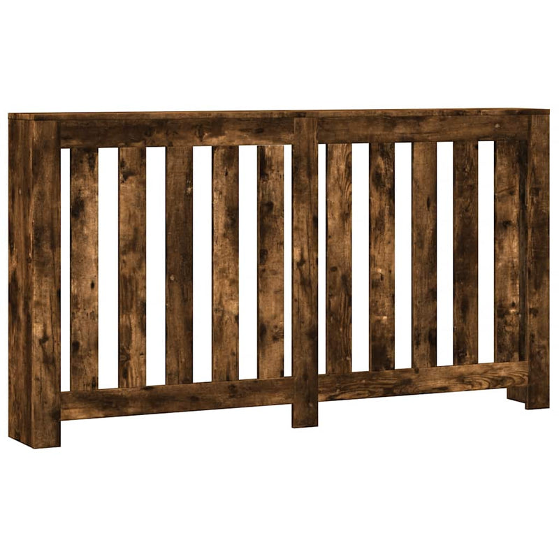 Load image into Gallery viewer, Vidaxl radiatorombouw 149x20x82 cm bewerkt hout gerookt eikenkleurig
