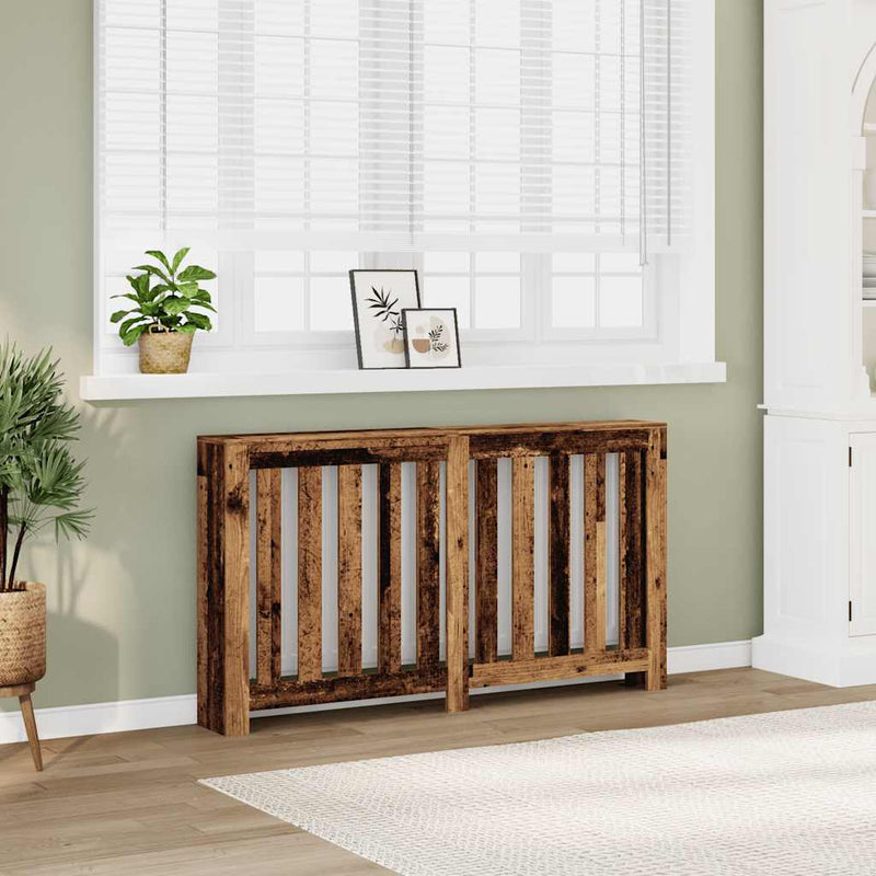 Load image into Gallery viewer, Vidaxl radiatorombouw 149x20x82 cm bewerkt hout oud hout
