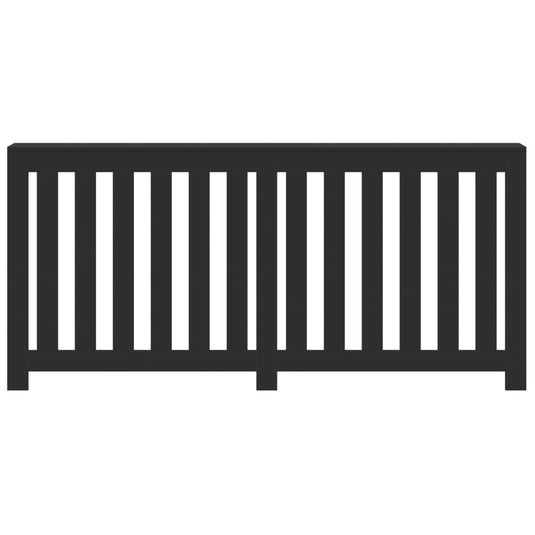 Vidaxl radiatorombouw 175x20x82 cm bewerkt hout zwart