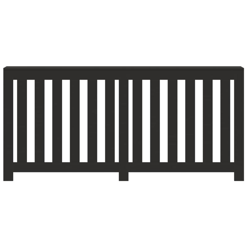 Load image into Gallery viewer, Vidaxl radiatorombouw 175x20x82 cm bewerkt hout zwart
