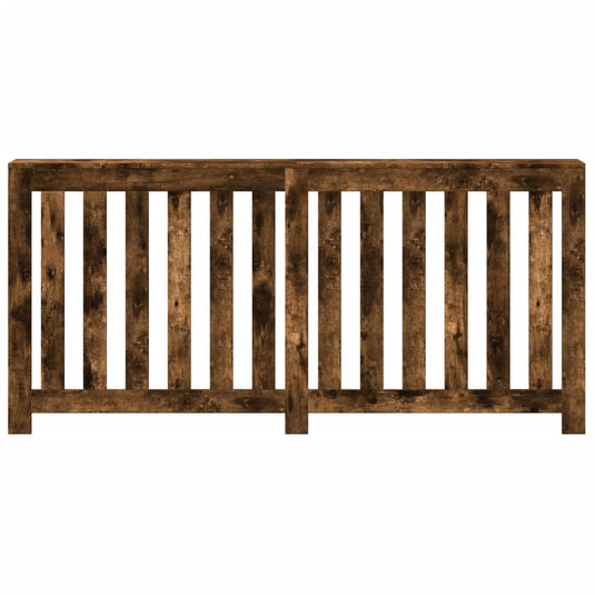 Vidaxl radiatorombouw 175x20x82 cm bewerkt hout gerookt eikenkleurig
