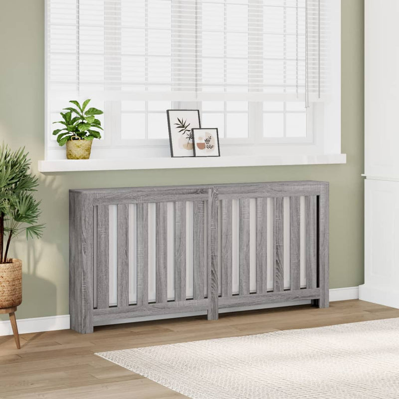 Load image into Gallery viewer, Vidaxl radiatorombouw 175x20x82 cm bewerkt hout grijs sonoma eiken
