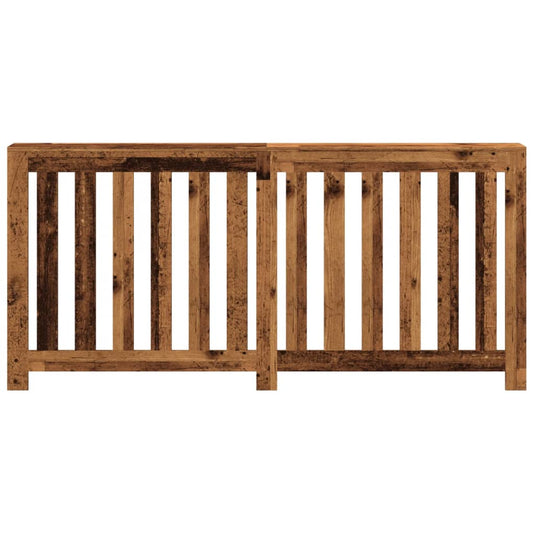 Vidaxl radiatorombouw 175x20x82 cm bewerkt hout oud hout