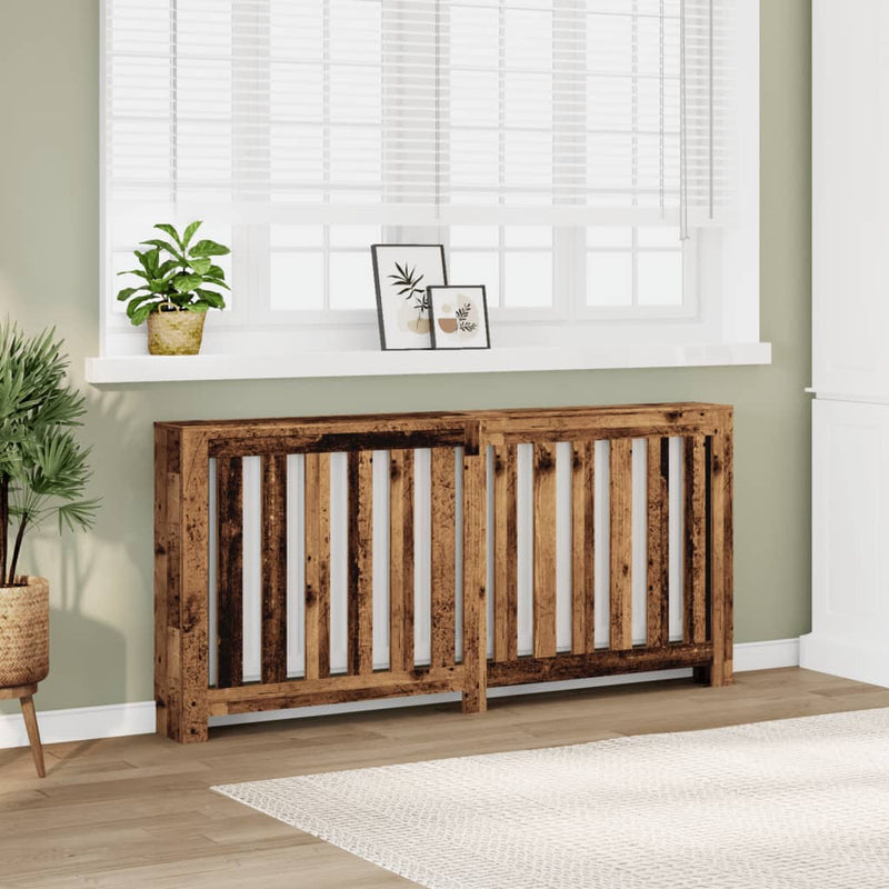 Load image into Gallery viewer, Vidaxl radiatorombouw 175x20x82 cm bewerkt hout oud hout
