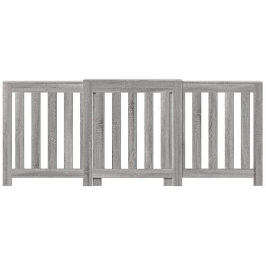 Vidaxl radiatorombouw 205x21,5x83,5 cm bewerkt hout grijs sonoma eiken