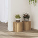 Vidaxl plantenstandaards 2 st 15x15x20 cm hout artisanaal eiken