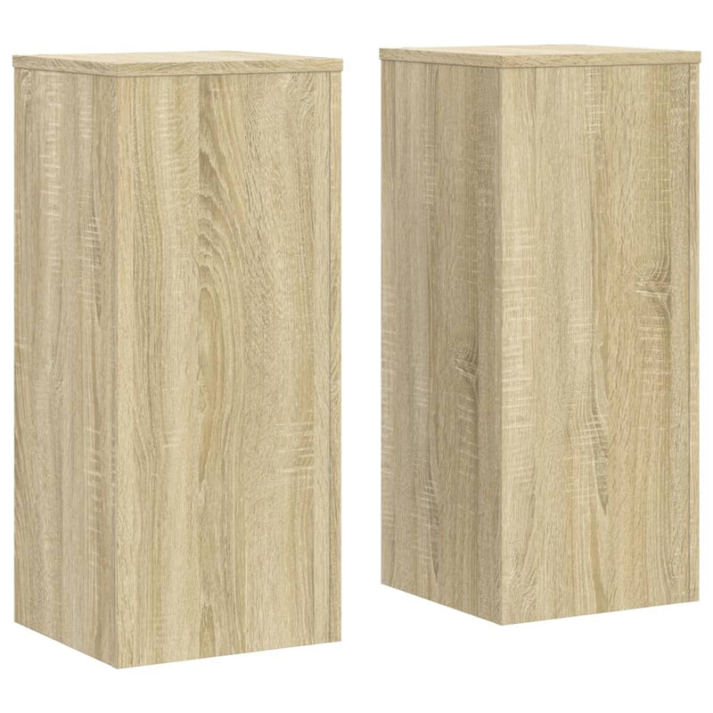Load image into Gallery viewer, Vidaxl plantenstandaards 2 st 30x30x70 cm bewerkt hout sonoma eiken
