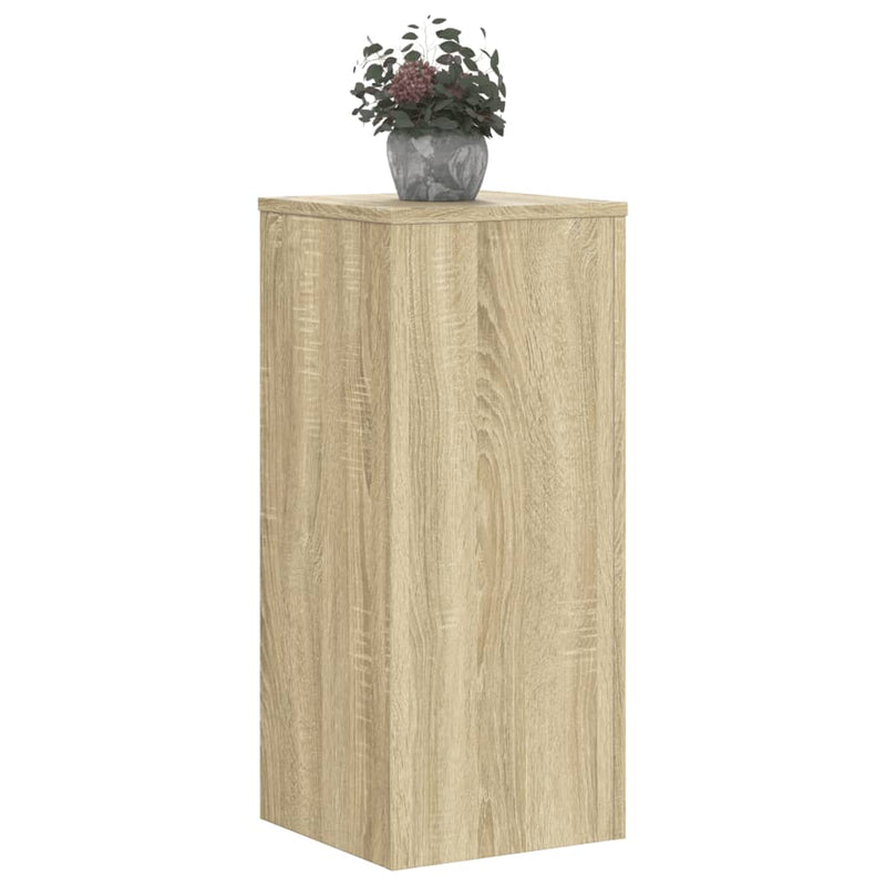 Load image into Gallery viewer, Vidaxl plantenstandaards 2 st 30x30x70 cm bewerkt hout sonoma eiken
